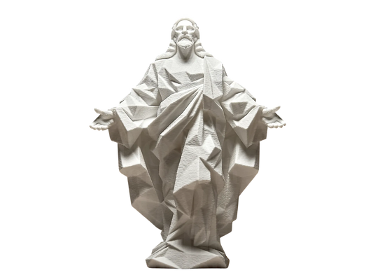 Estátua Jesus Geométrico